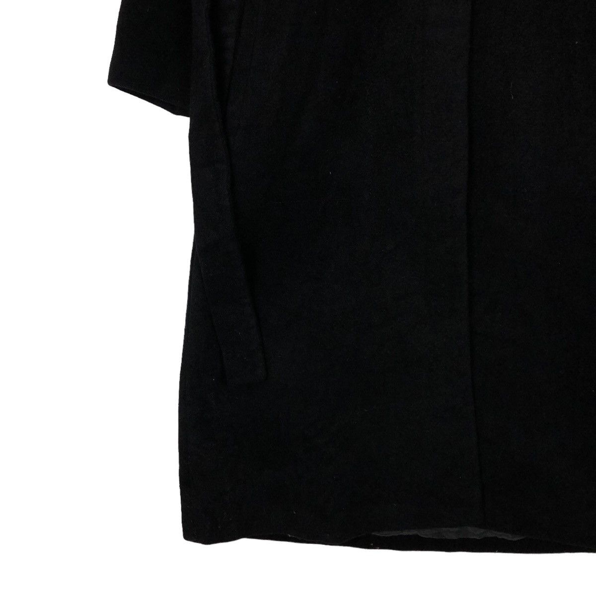 Japanese Brand 🔥Rich Black - Long Fly Wool Herringbone Calvin Klein Coats Size US M / EU 48-50 / 2 - 7 Thumbnail