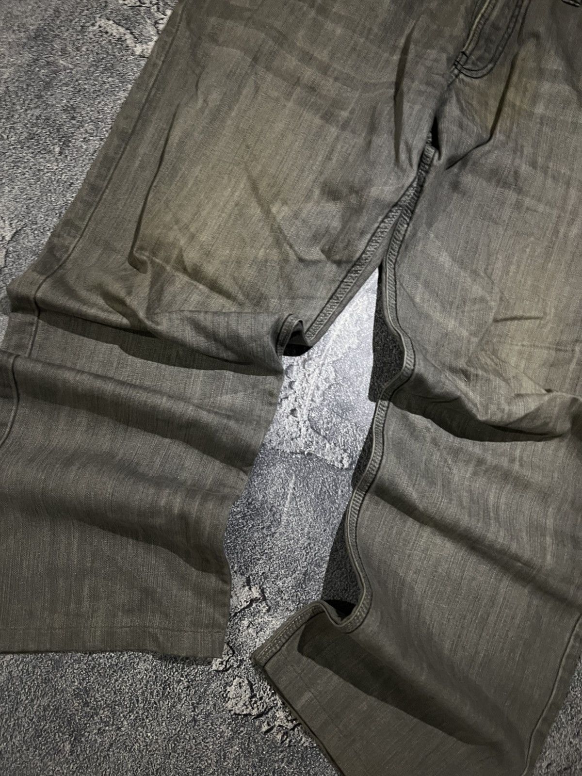 Japanese Brand Archival Dirty Washed Jean Baggy / Faded Streetwear Y2K Size US 38 / EU 54 - 4 Thumbnail