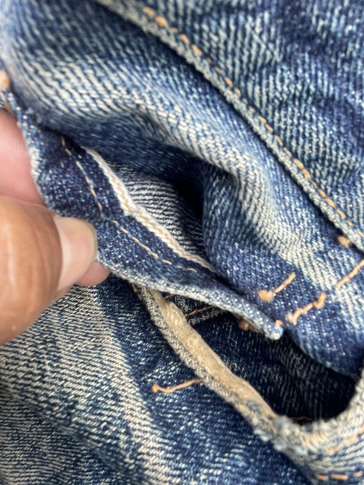 Denime × Vintage Vintage Denime Selvedge Distresed Denim Size US 32 / EU 48 - 21 Thumbnail