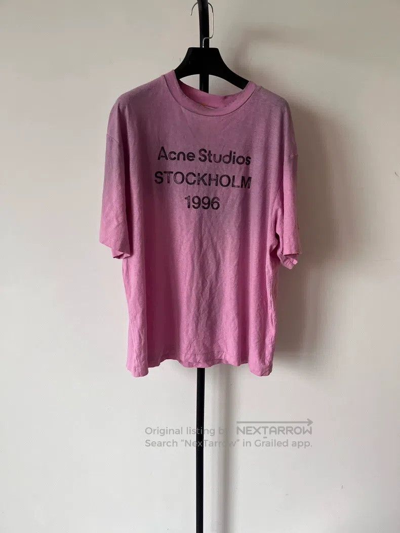Acne Studios Acne Studios 1996 Series Retro Logo Crewneck Short Sleeve Size US S / EU 44-46 / 1 - 1 Thumbnail