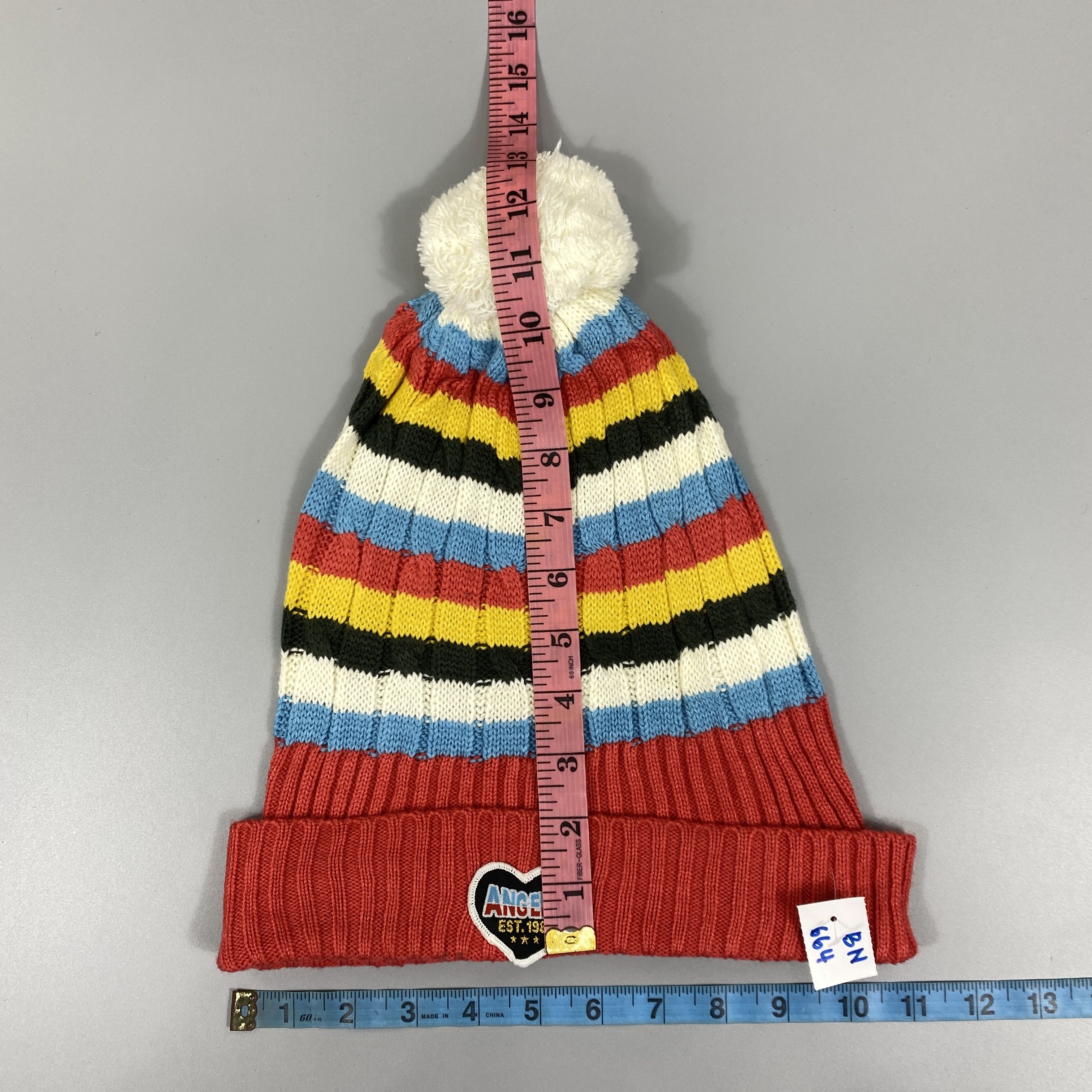 Vintage Angel's Est.1989 Beanie Pom Pom -BN664 Size ONE SIZE - 5 Thumbnail