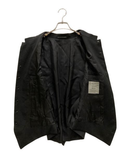Yohji Yamamoto Yohji Yamamoto pour homme Wool gabardine stand collar vest Size US XL / EU 56 / 4 - 4 Thumbnail