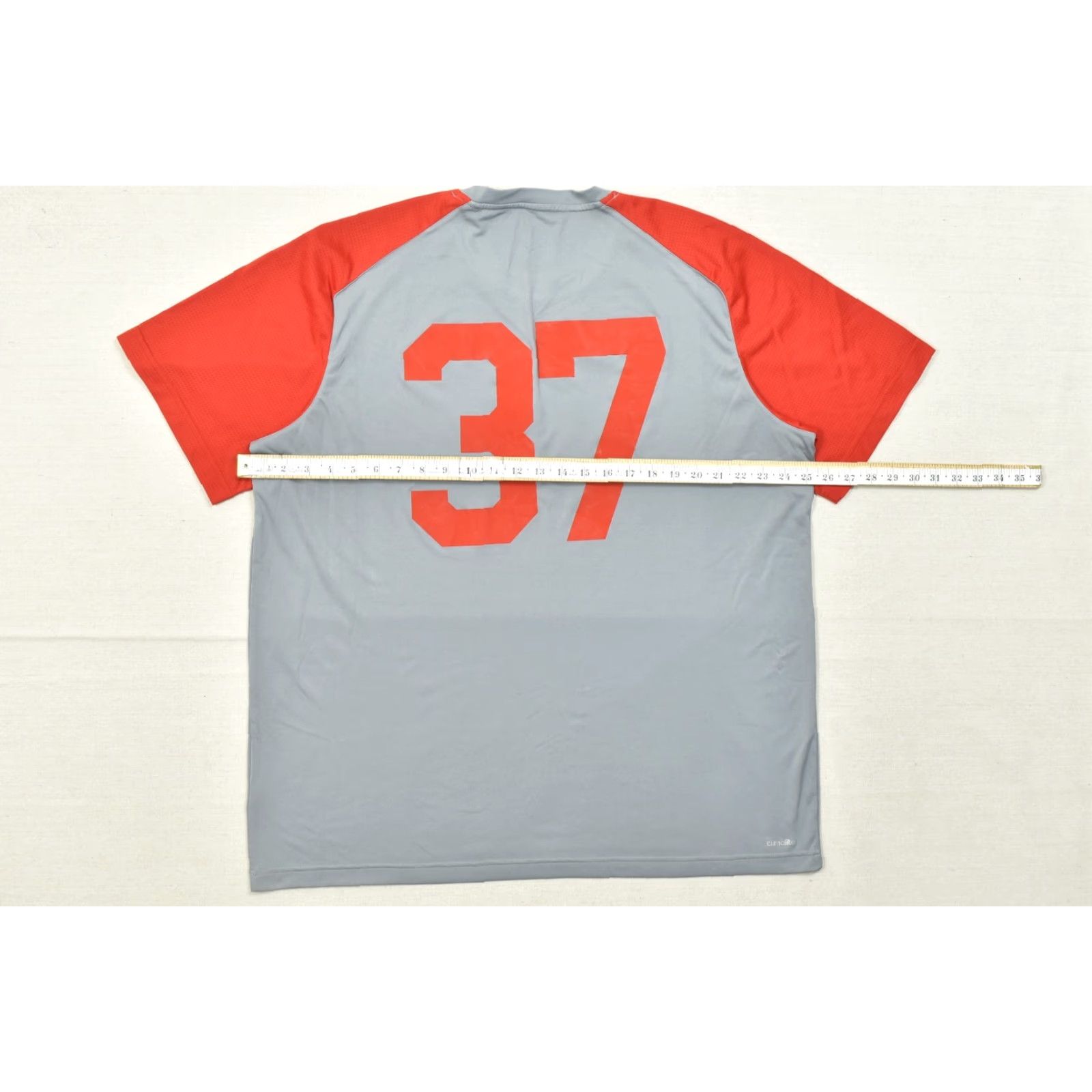 Adidas Adidas Climalite Miami Hurricanes #37 T-Shirt Men 2XL Grey Red Raglan Athletic Size US XXL / EU 58 / 5 - 3 Thumbnail