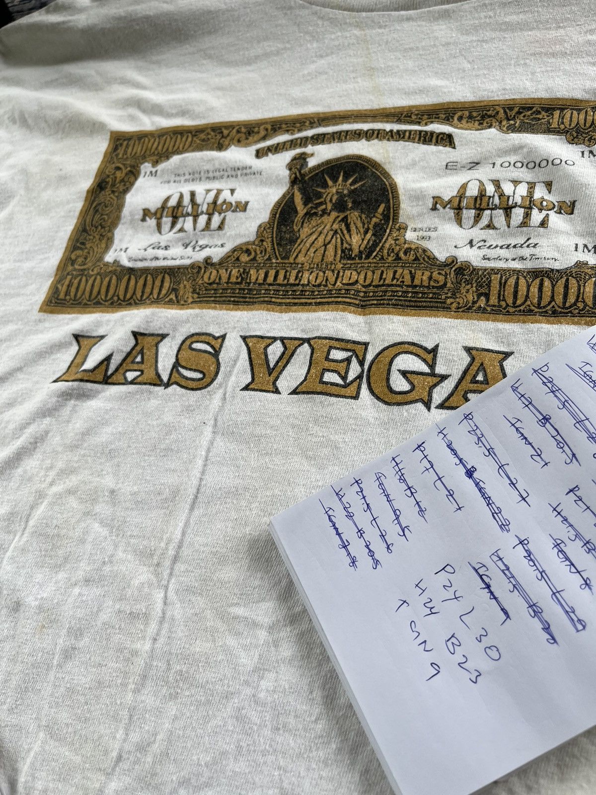 Tultex × Vintage 🔥Vintage One Million Dollars Las Vegas 90s Tee Size US XL / EU 56 / 4 - 7 Thumbnail