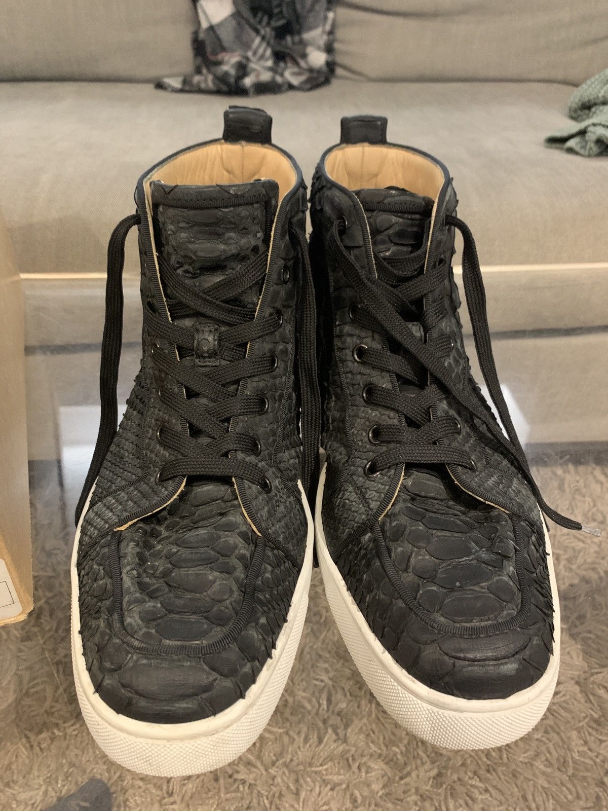 Christian Louboutin Christian Louboutin Rantus Orlato Python Sneakers Size US 10.5 / EU 43-44 - 7 Thumbnail