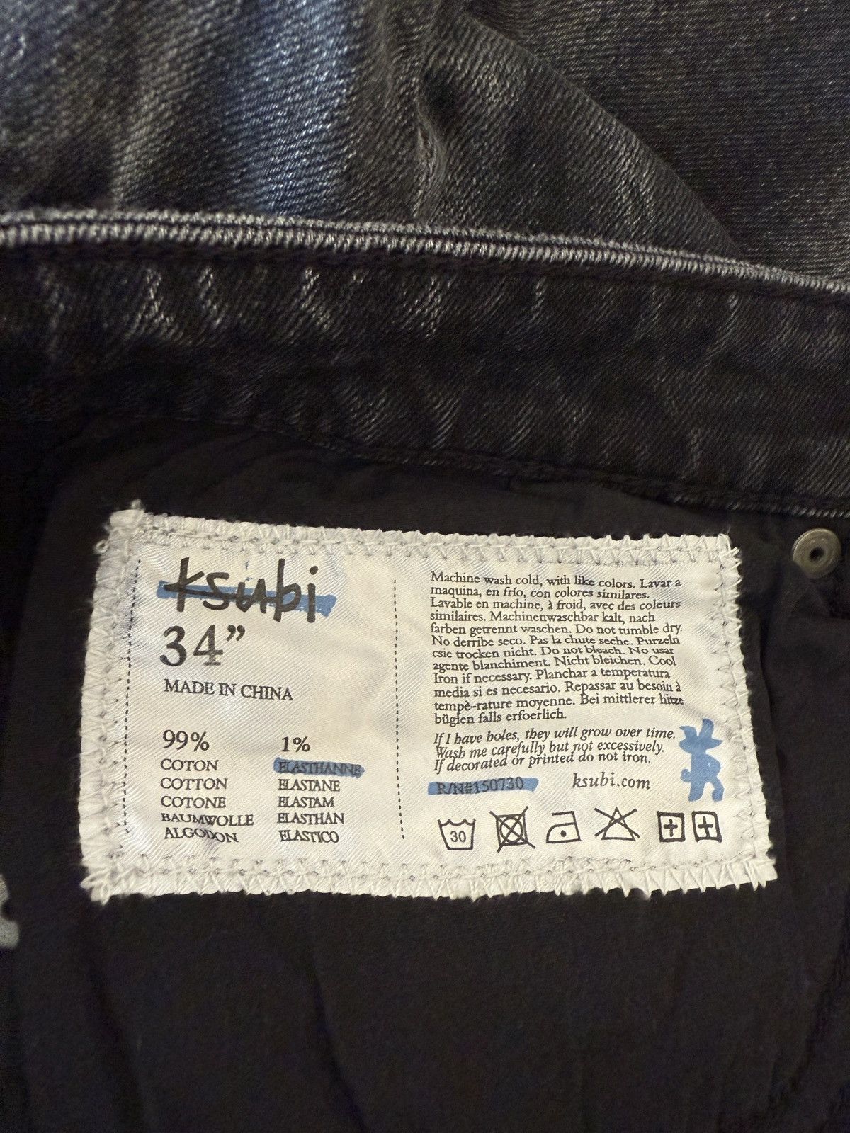 Ksubi KSUBI CHITCH SMOKE OUT JEANS Size US 34 / EU 50 - 3 Thumbnail