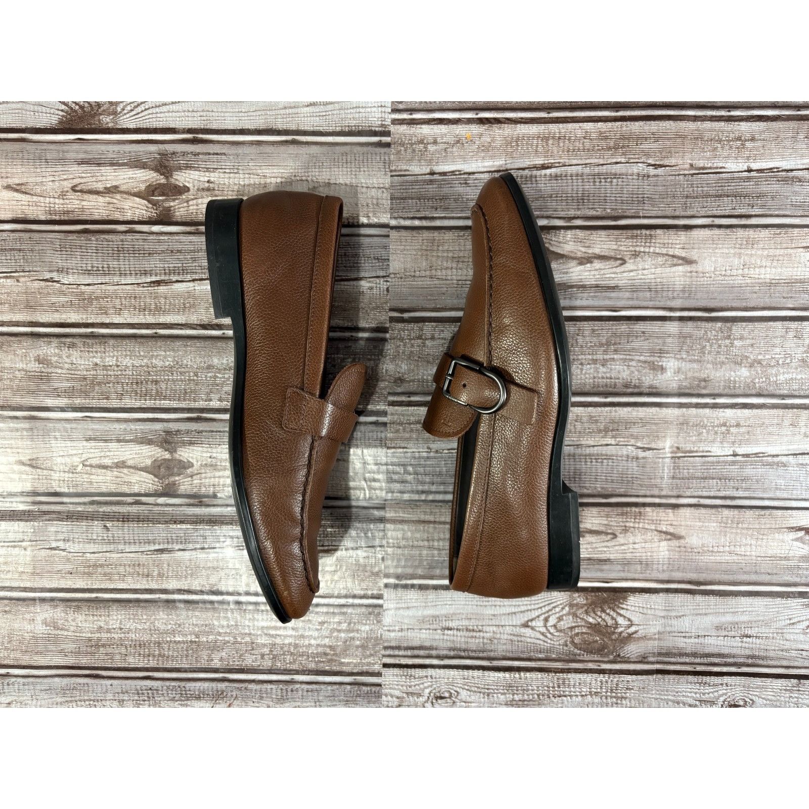 Tod's Tod's Fibbia moccasin Leather Loafers size 7 US color brown Size US 7 / EU 40 - 6 Thumbnail