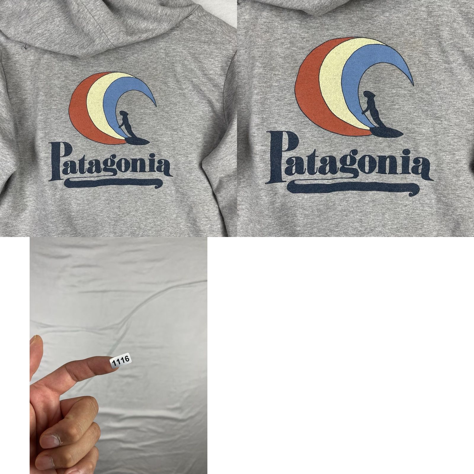 Patagonia Patagonia Hoodie Womens Medium Gray Full Zip Organic Cotton Surf 90s Outdoor Classic Logo Pocket Regular Wooly? Size M / US 6-8 / IT 42-44 - 9 Thumbnail