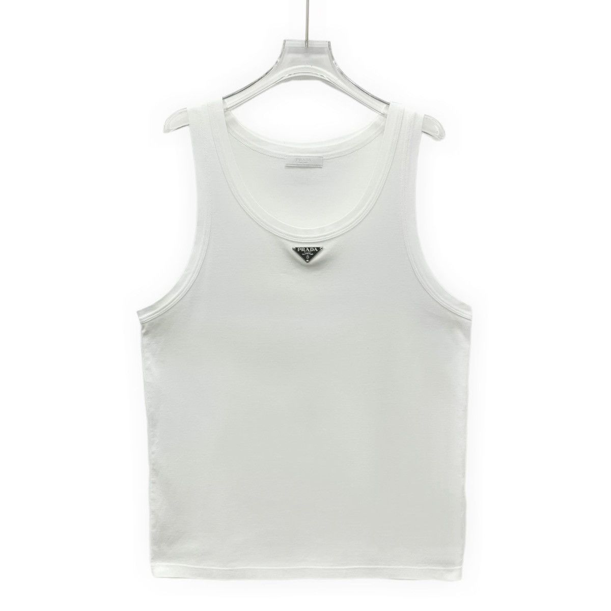 Prada Prada 23 Collection Triangle Logo Sleeveless Tank Top K26WX Size M / US 6-8 / IT 42-44 - 1 Thumbnail