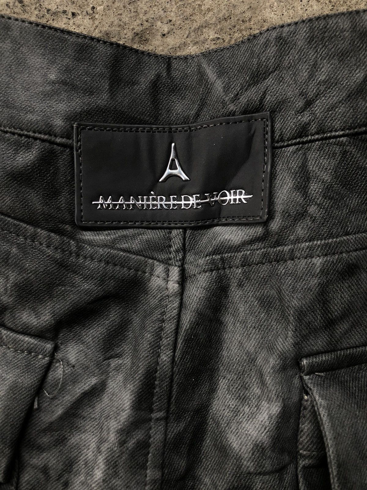 Maniere De Vior × Vintage Maniere De Vior Marble Leather Multi Pocket Pants Size 30" / US 8 / IT 44 - 6 Thumbnail
