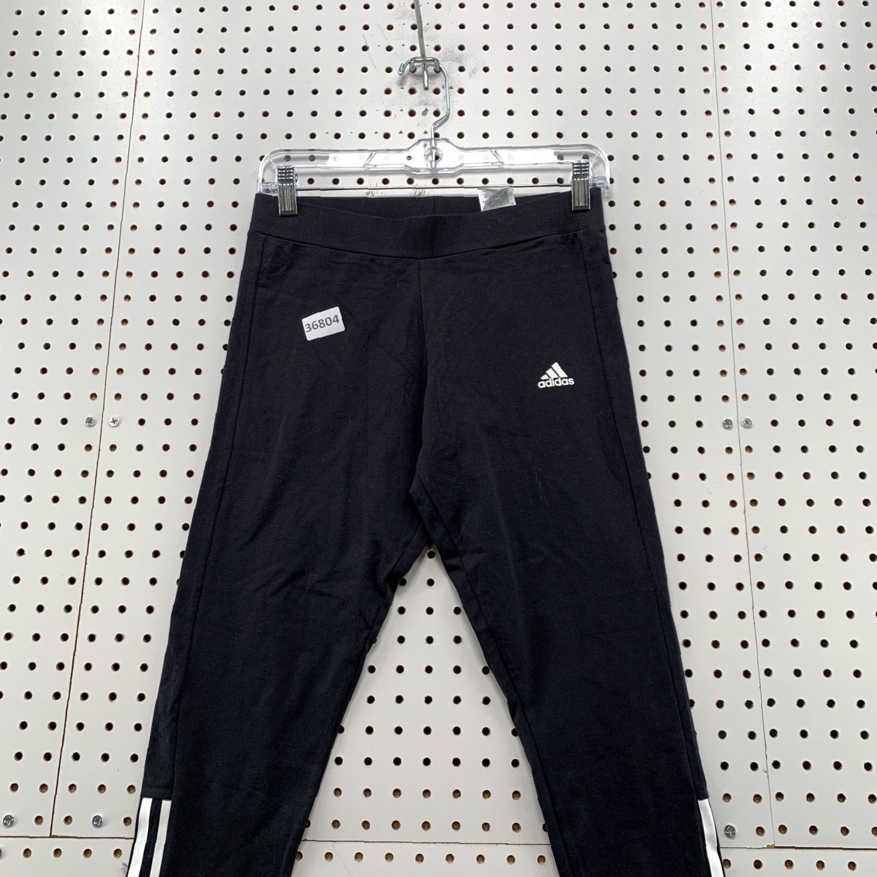 Adidas Adidas Track Pants Womens Medium Black White Striped Side 27x25 NWT Size 32" / US 10 / IT 46 - 2 Thumbnail