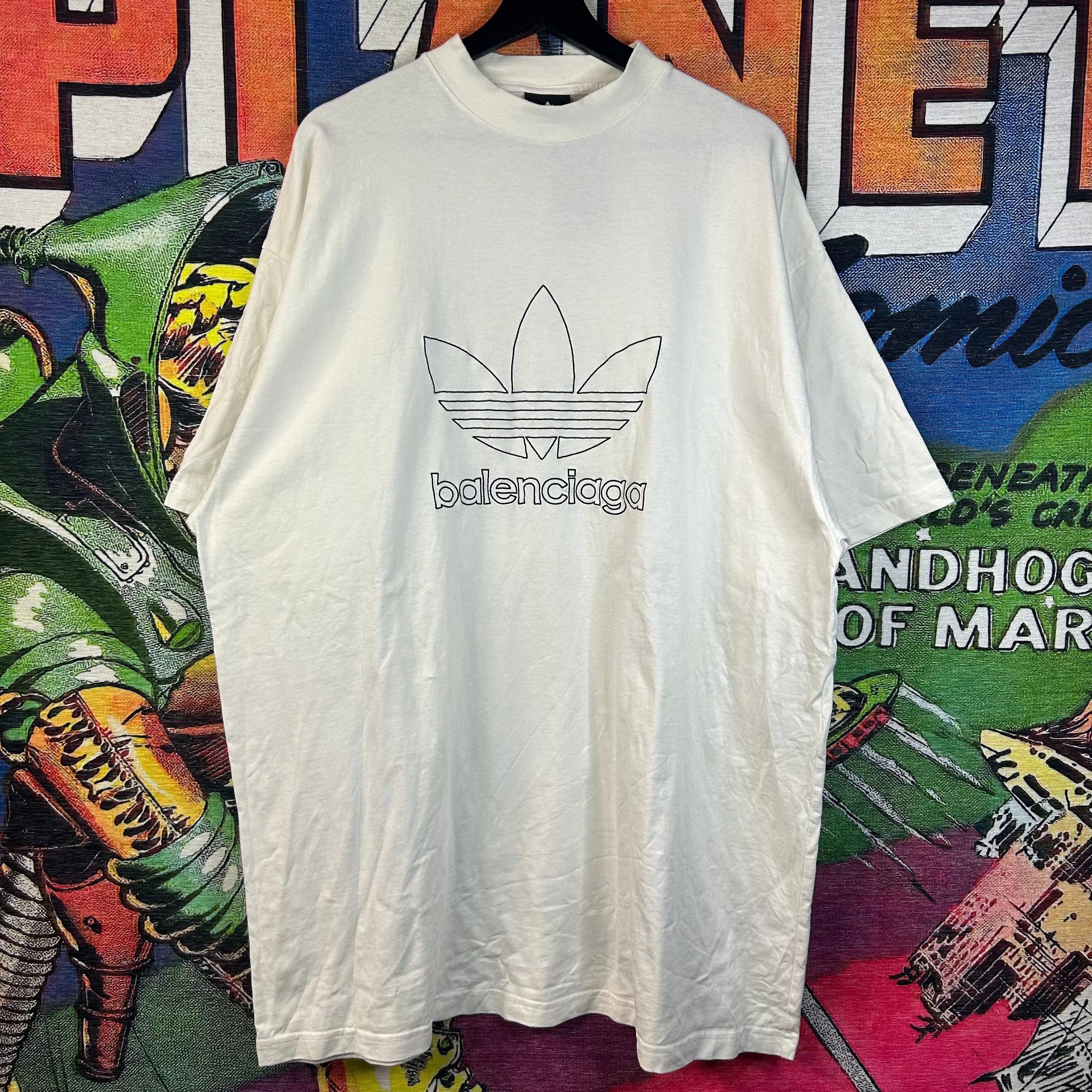 BALENCIAGA × adidas 23SS GAME SHIRT Balenciaga Balenciaga 23ss Adidas collaboration short sleeved T