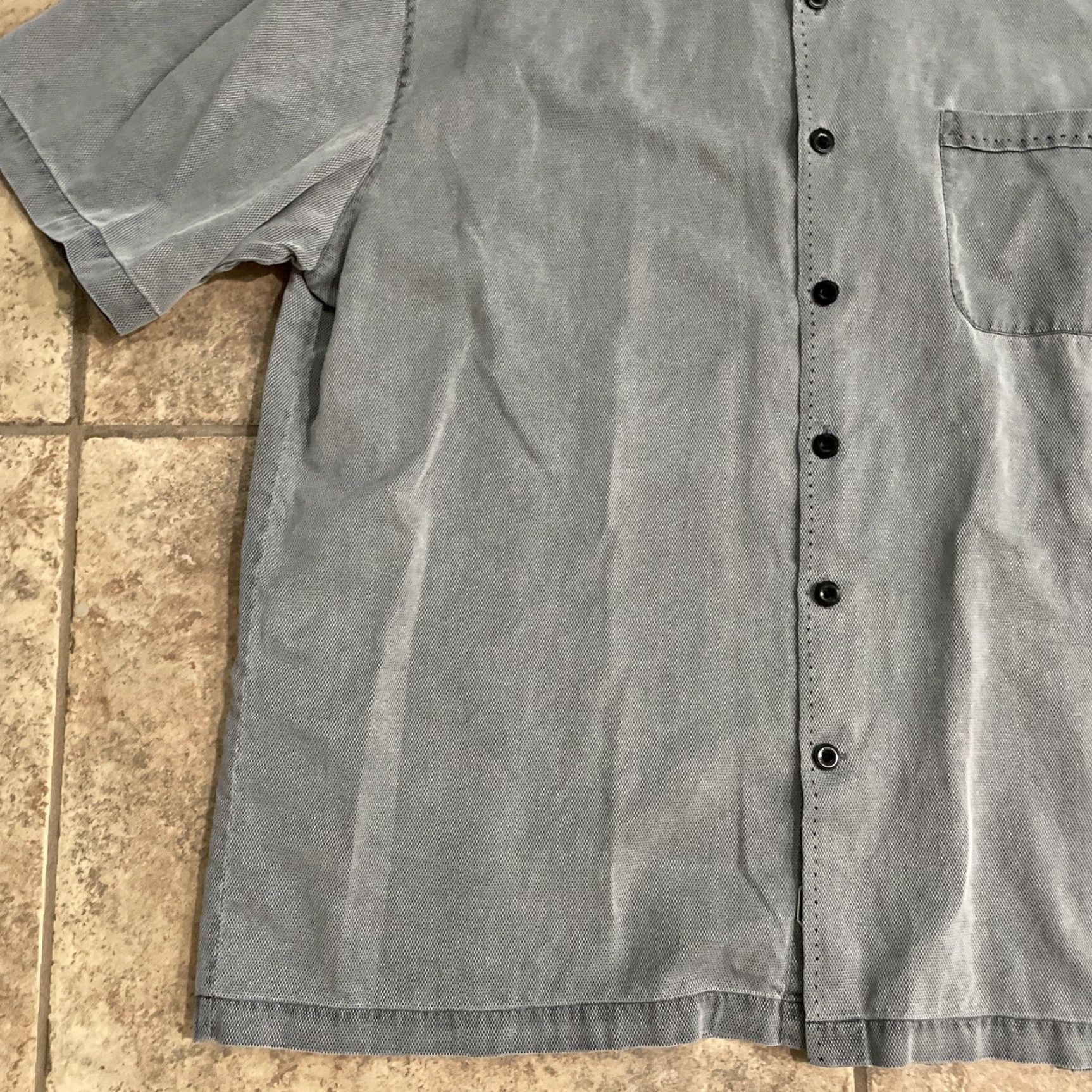 Nat Nast VINTAGE Nat Nast luxury originals Button-Down shirt Mens Size XL Gray Short Sleeve Size US XL / EU 56 / 4 - 3 Thumbnail