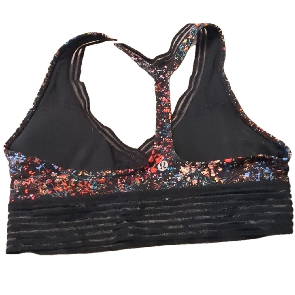 Lululemon Lululemon flowerescent multi/black find focus bra size 6 Size ONE SIZE - 3 Thumbnail