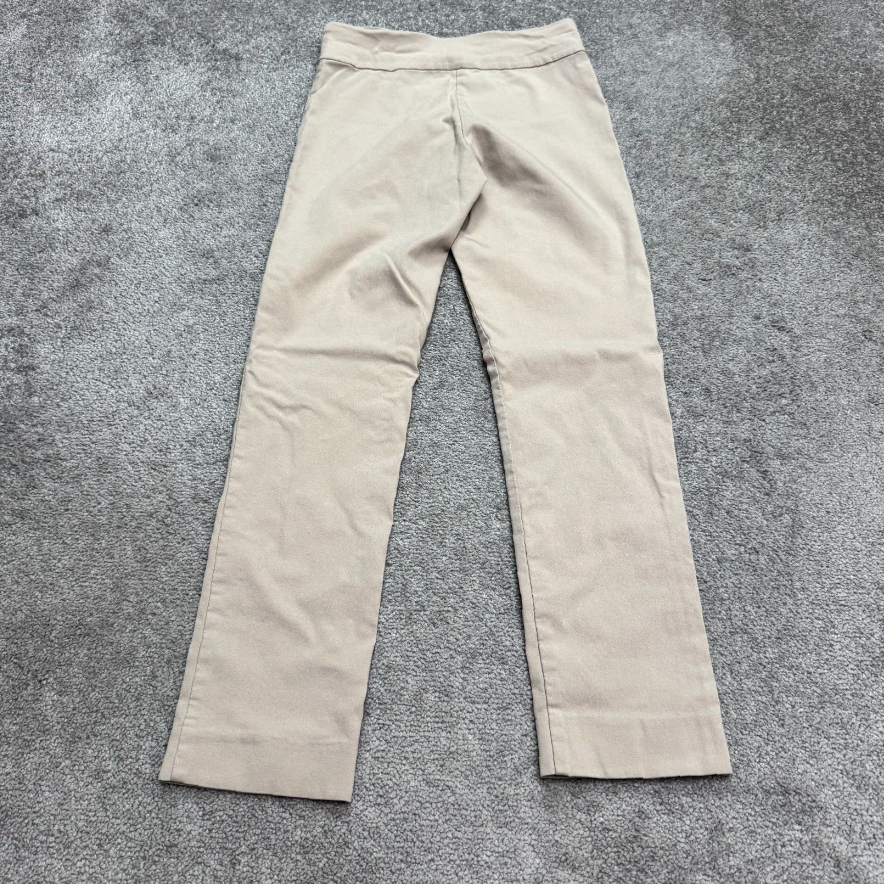 Banana Republic VINTAGE Banana Republic Women Pants Straight Leg High Rise Casual 2 Beige Stretch 26x27 Size 26" / US 2 / IT 38 - 2 Thumbnail