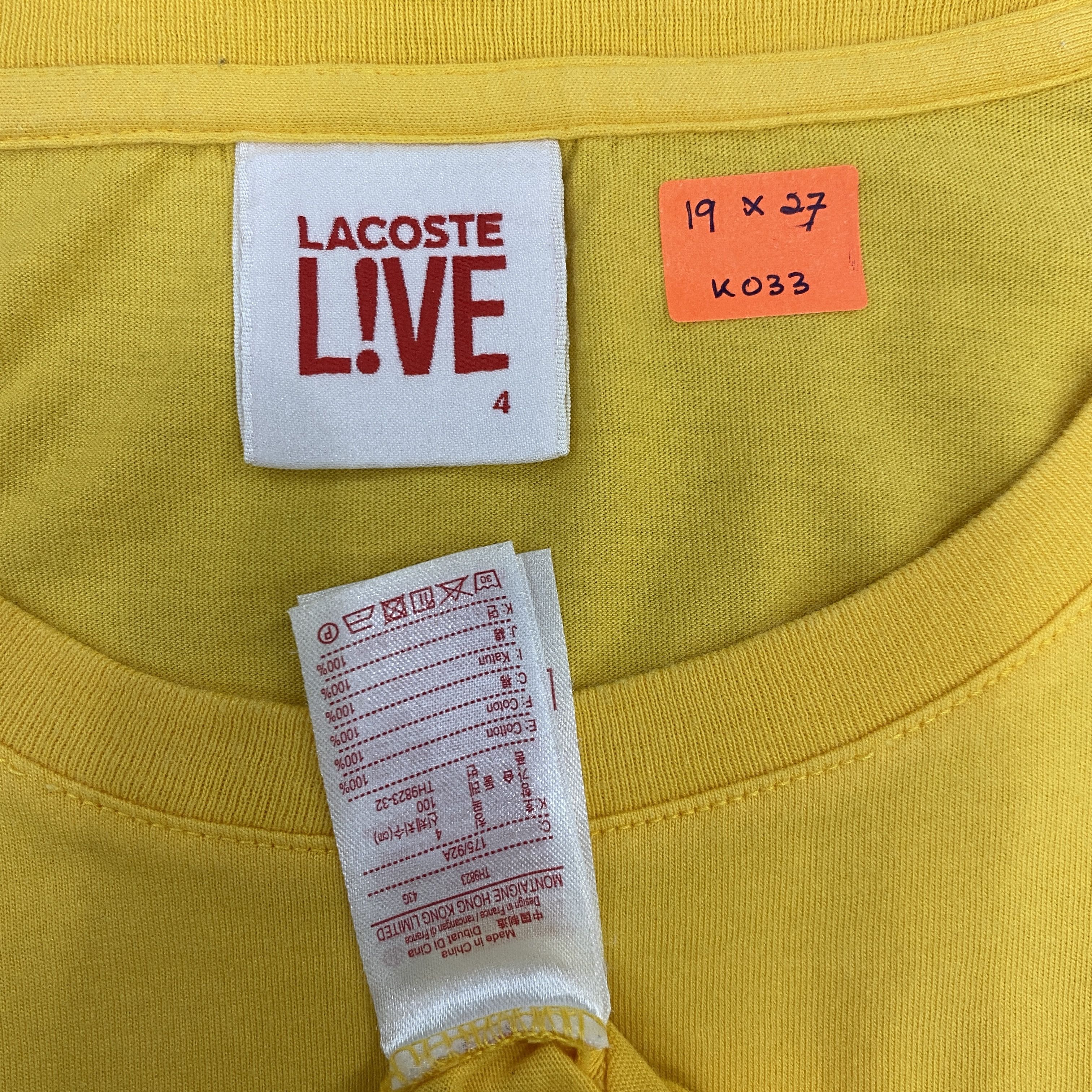 Lacoste Lacoste Men's Short Sleeve Ombre Striped Shirt - K033 Size US S / EU 44-46 / 1 - 4 Thumbnail