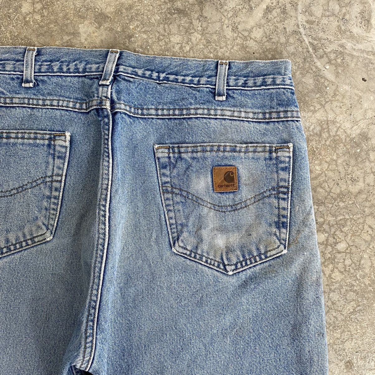 Carhartt VTG Carhartt Blanket Lined Relaxed Dirty Denim Jeans Size US 34 / EU 50 - 17 Thumbnail