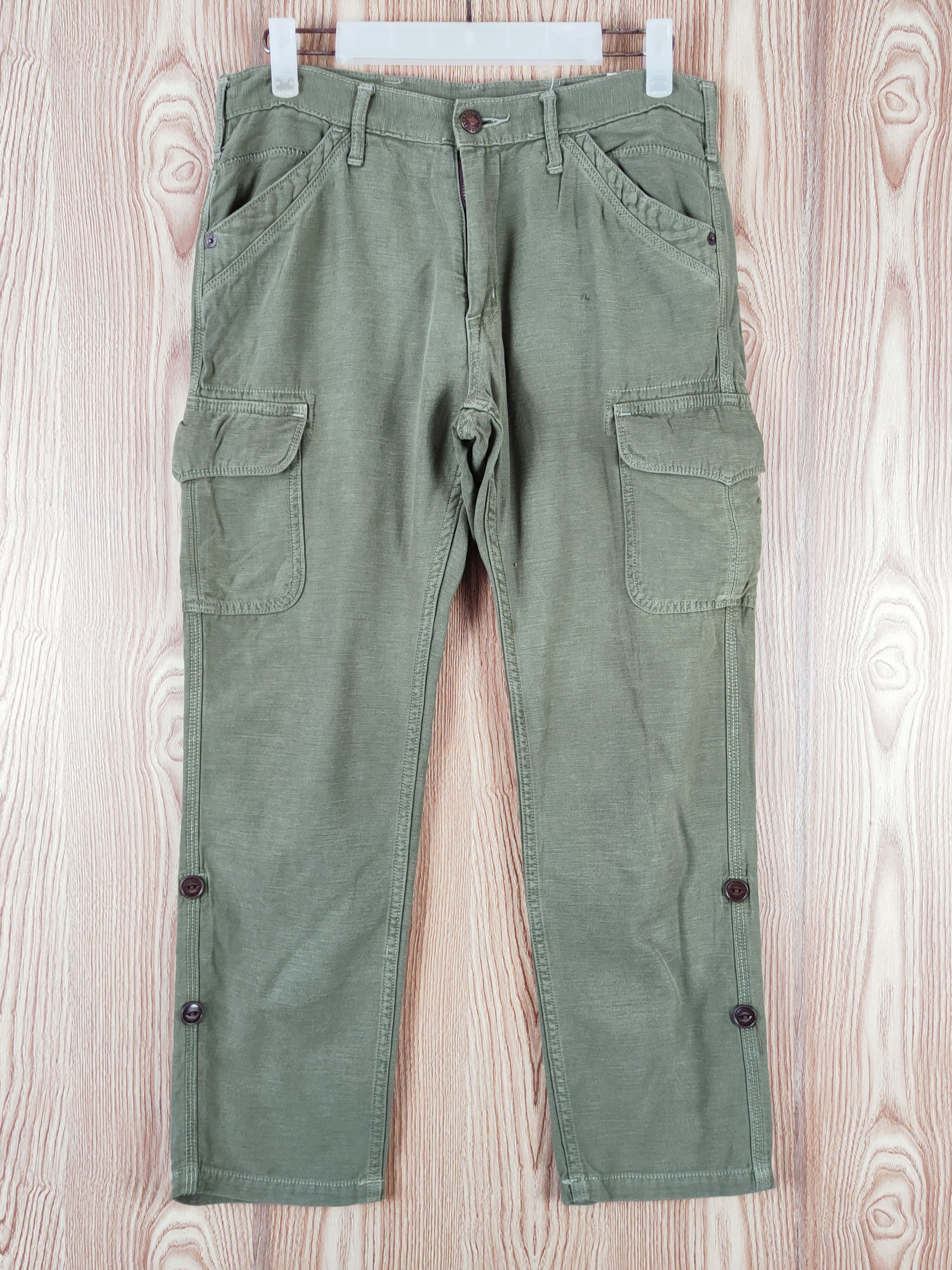 Big John Big John Green Multipocket Tactical Cargo Pants #W394 Size US 30 / EU 46 - 1 Thumbnail