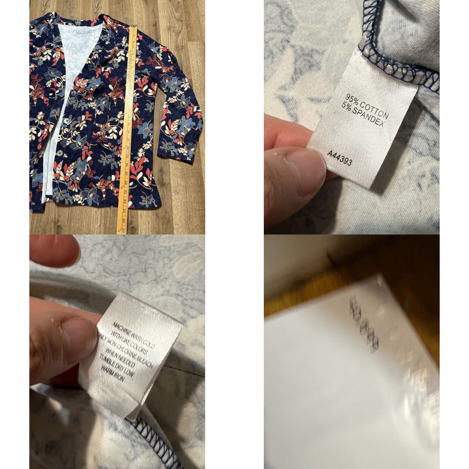 Vintage **Women's Gold Appleseeds Blue Red White XL Long Sleeve Button-Up Shirt** User: Women's Gold Appleseeds Blue Red White XL Long Sleeve Button-Up Shirt Size XL / US 12-14 / IT 48-50 - 8 Thumbnail
