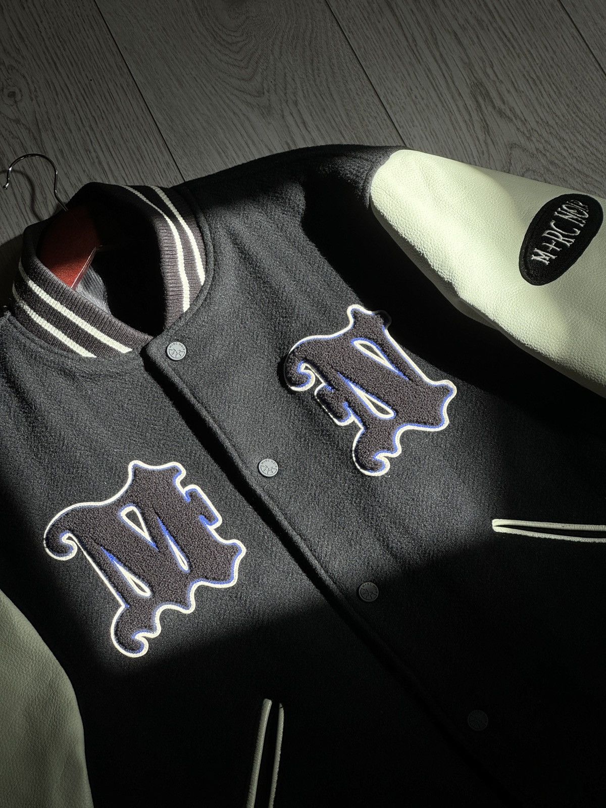Japanese Brand × M+Rc Noir M+RC Noir MN styx varsity jacket Size US L / EU 52-54 / 3 - 3 Thumbnail