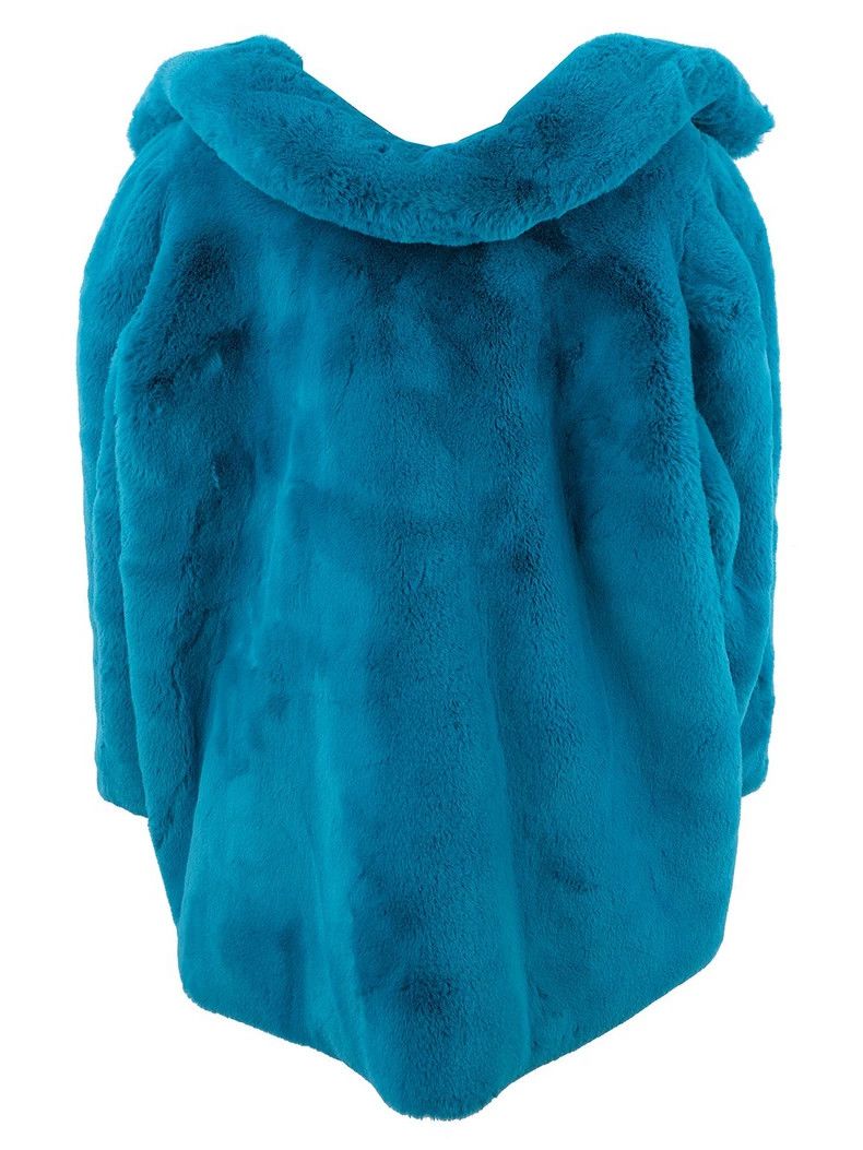 Balenciaga Balenciaga size 34 Blue faux fur coat Size S / US 4 / IT 40 - 2 Thumbnail