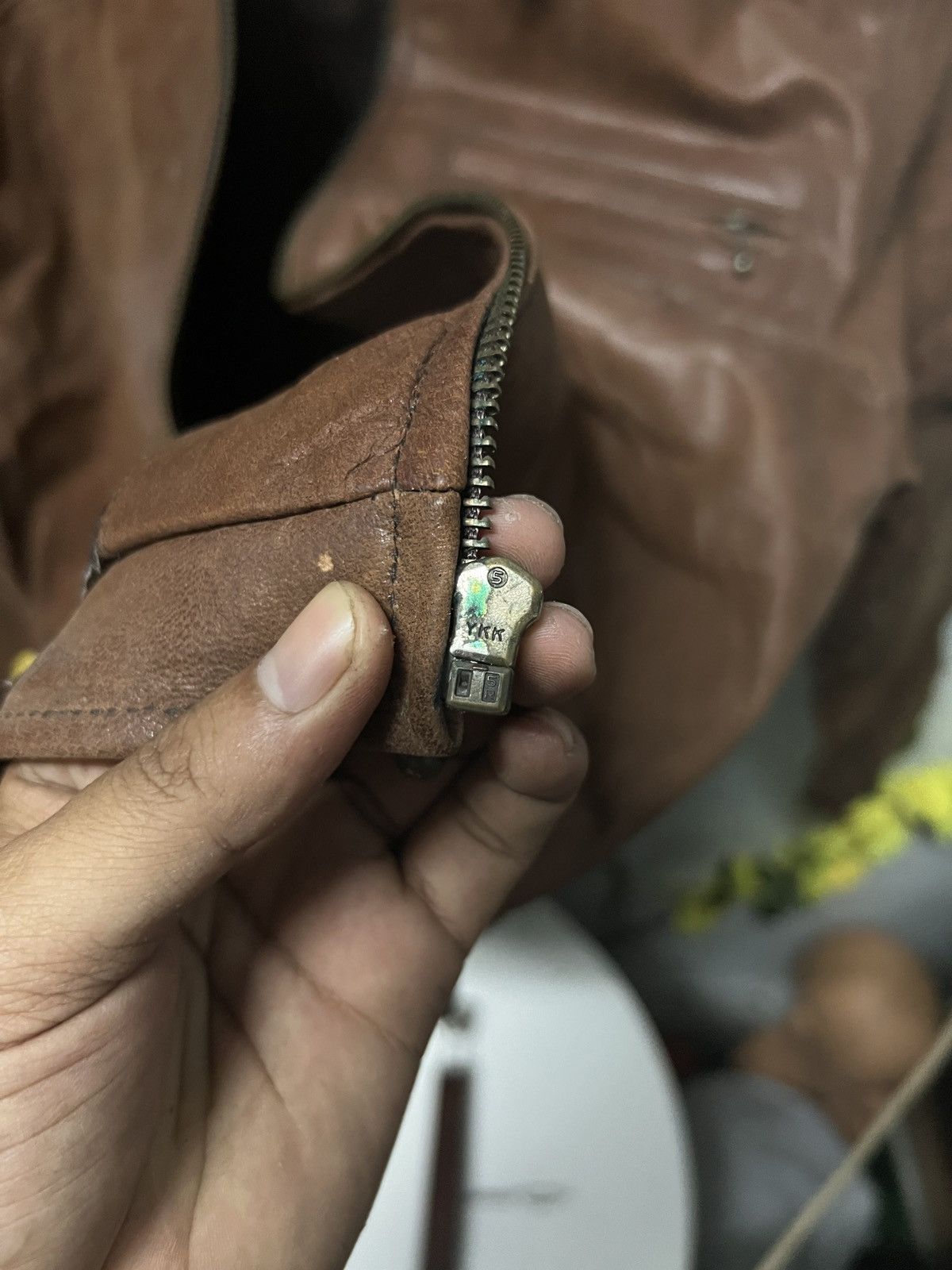Leather × Vintage Vintage Leather Jacket Size US S / EU 44-46 / 1 - 8 Thumbnail