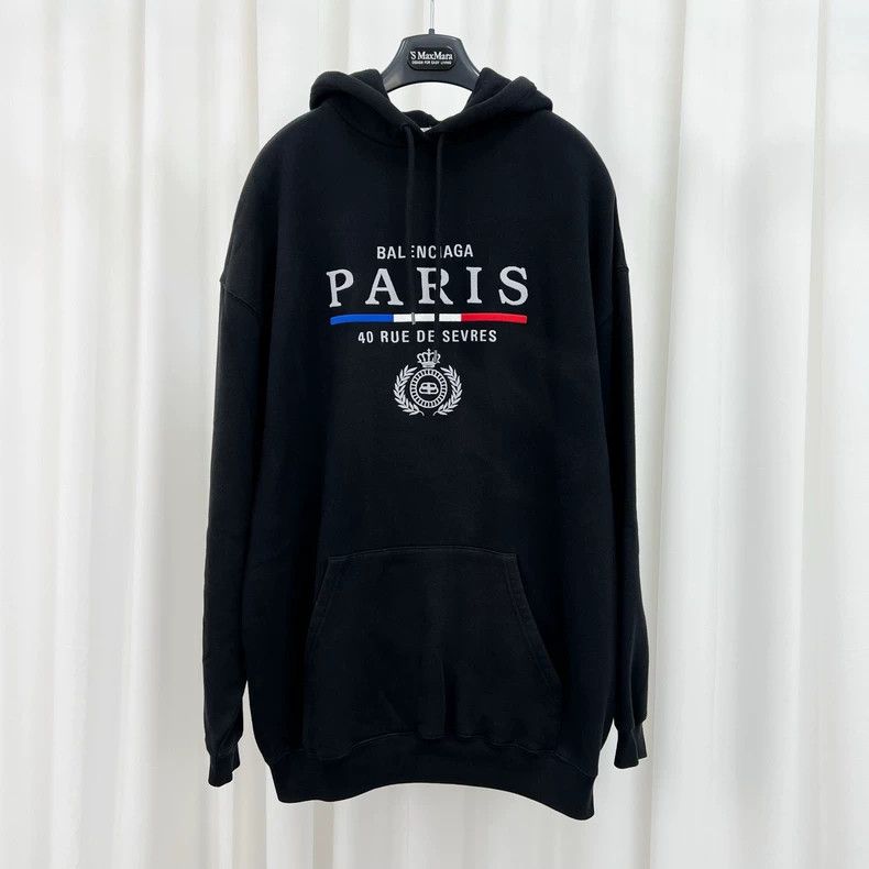 Balenciaga Balenciaga Embroidered Crown Letter Hoodie Size US XS / EU 42 / 0 - 1 Thumbnail