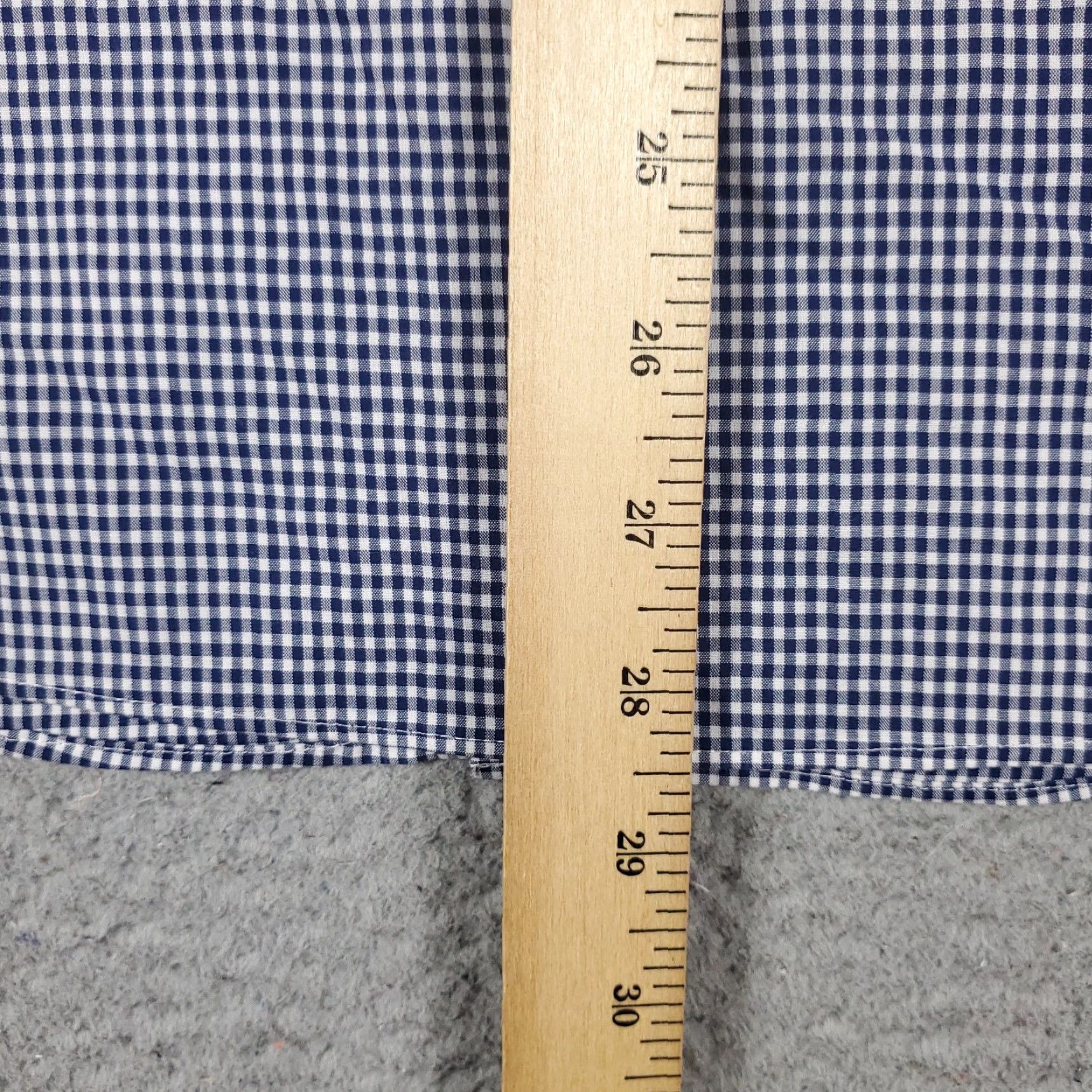 Tommy Hilfiger VINTAGE? No — Tommy Hilfiger Dress Shirt Mens 15 Blue White Check Long Sleeve Button Up Collared Cotton Size 40R - 4 Thumbnail