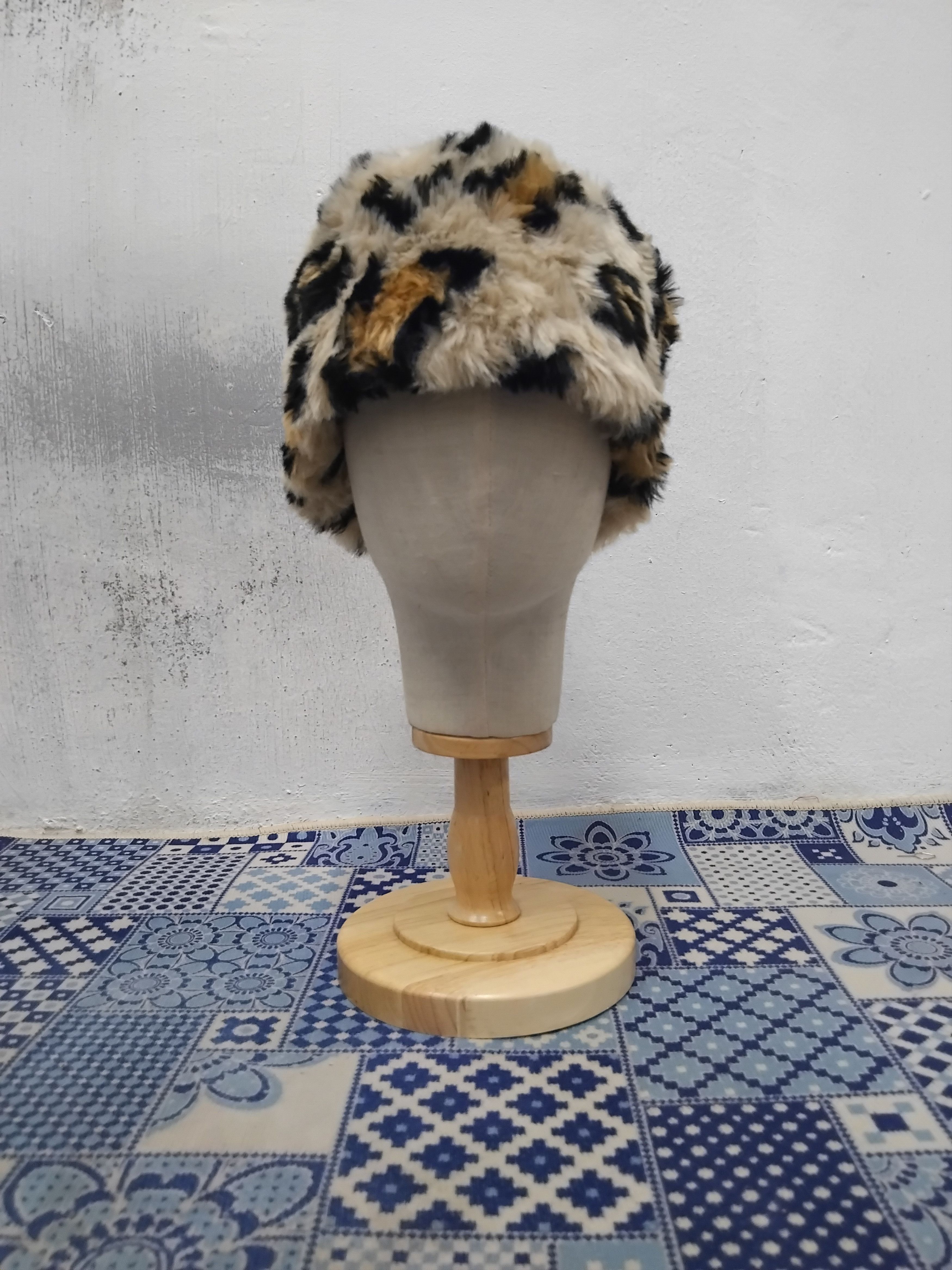 Isamu Katayama Backlash Grevi leopard inspired Made in Italy dagesthan style hat Size ONE SIZE - 4 Thumbnail