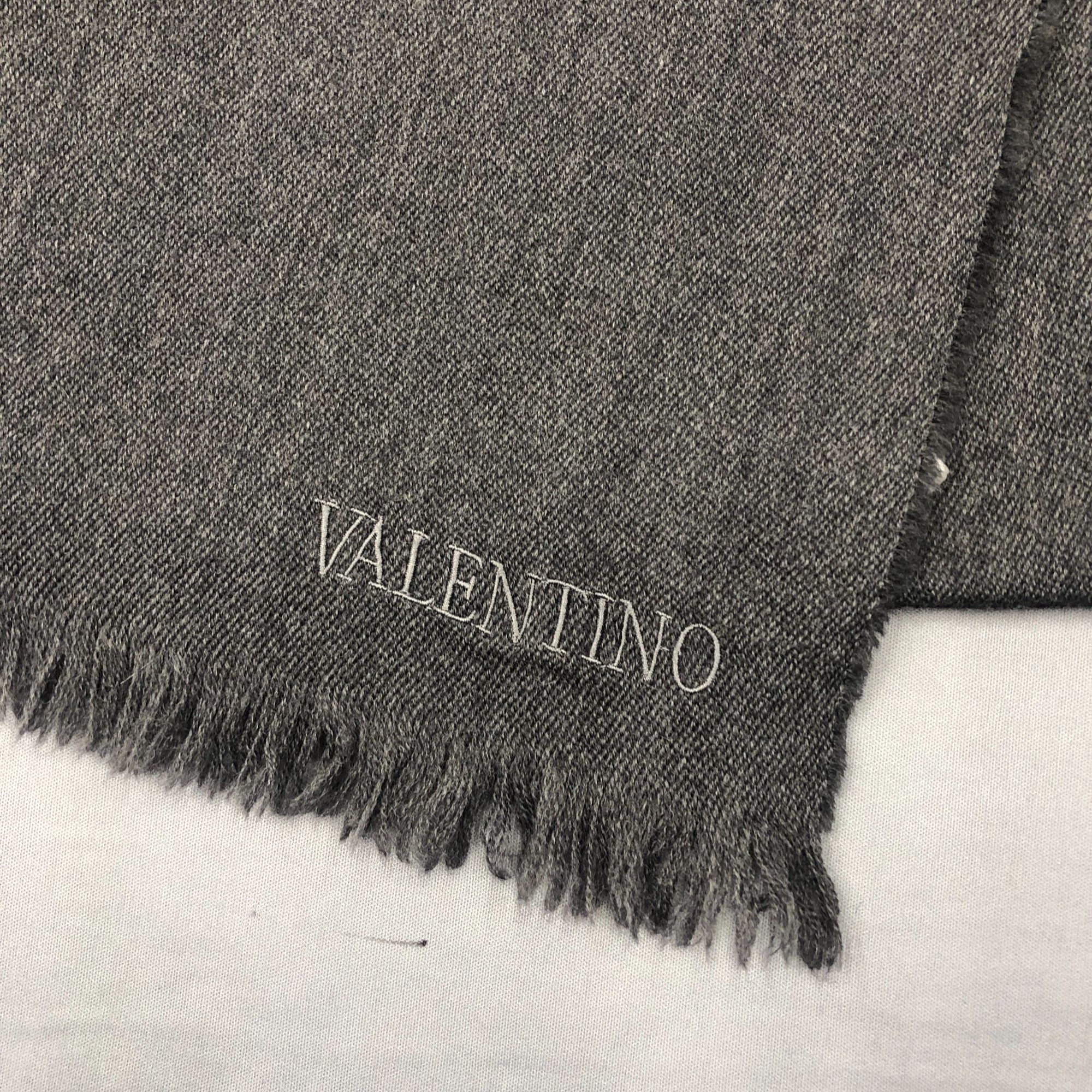 Japanese Brand Vintage Valentino Scarf Muffler Wool Winter Scarves Size ONE SIZE - 4 Thumbnail