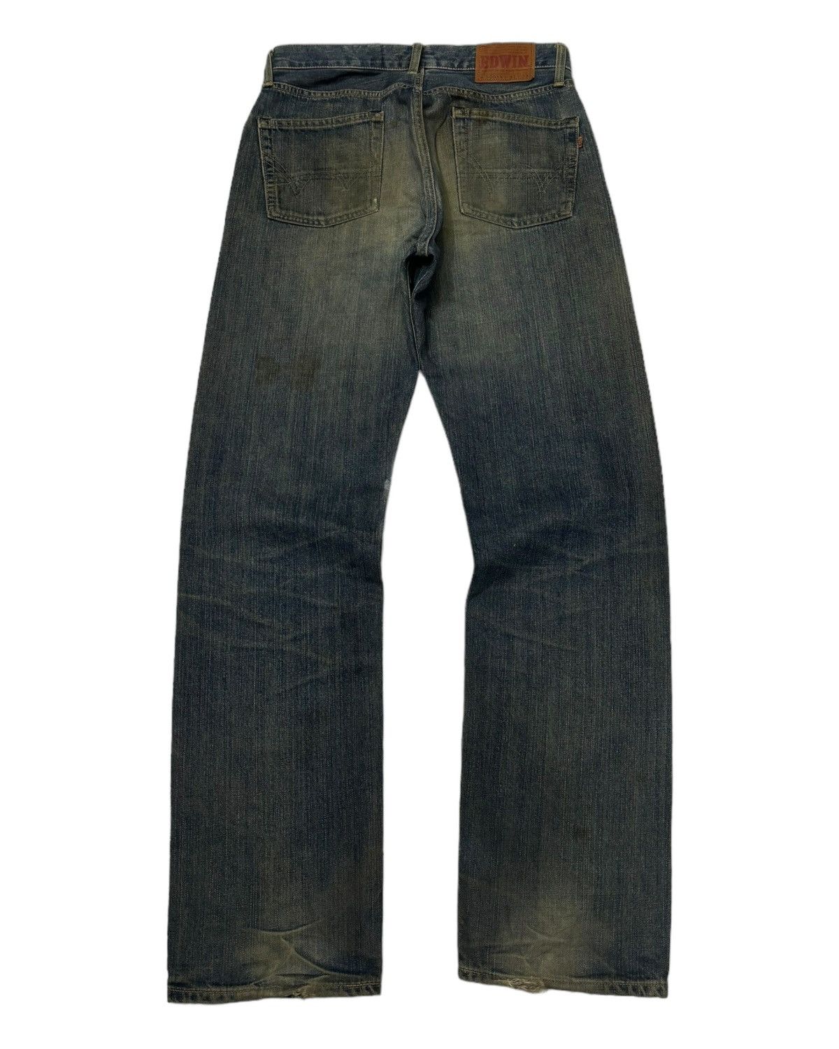 Edwin VINTAGE EDWIN 505XX SELVEDGE BAGGY DISTRESSED DENIM JEANS Size US 31 - 5 Thumbnail