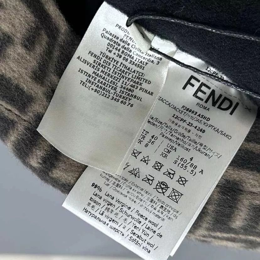 Fendi FENDI 23ss FF color block leather double-sided jacket 40 IT Size S / US 4 / IT 40 - 6 Thumbnail