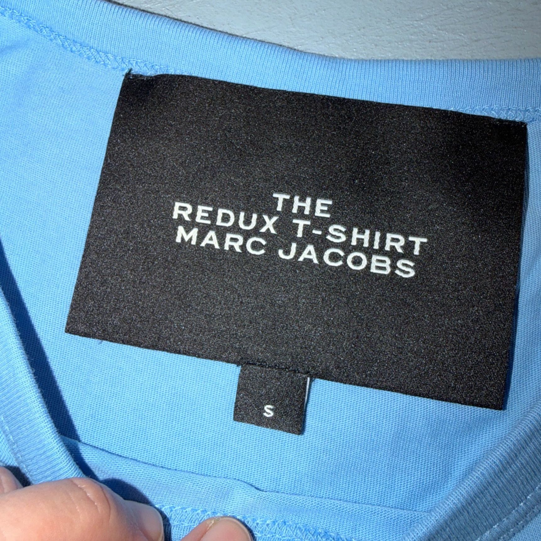 Marc Jacobs Marc Jacobs Ce Soir Graphic Tee Shirt Short Sleeve Crew Neck S Women Blue Vintage? No (avoid N/A) Size S / US 4 / IT 40 - 3 Thumbnail