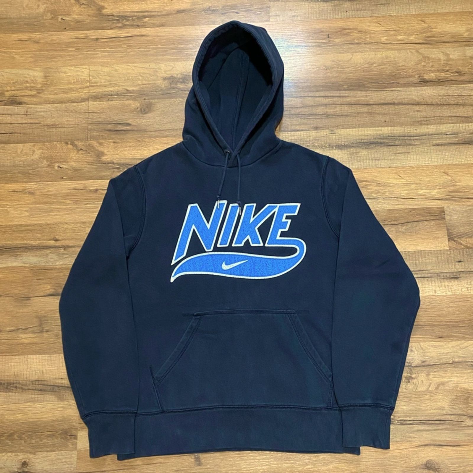 Nike Y2K Nike Spell Out Center Swoosh Hoodie Size US M / EU 48-50 / 2 - 1 Thumbnail