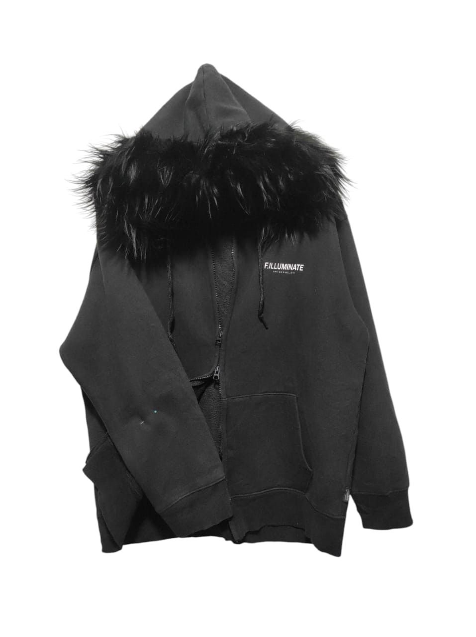 Japanese Brand F.ILLUMINATE Oversize Double Zipper Fur Hoodie LGB style Size US M / EU 48-50 / 2 - 1 Thumbnail