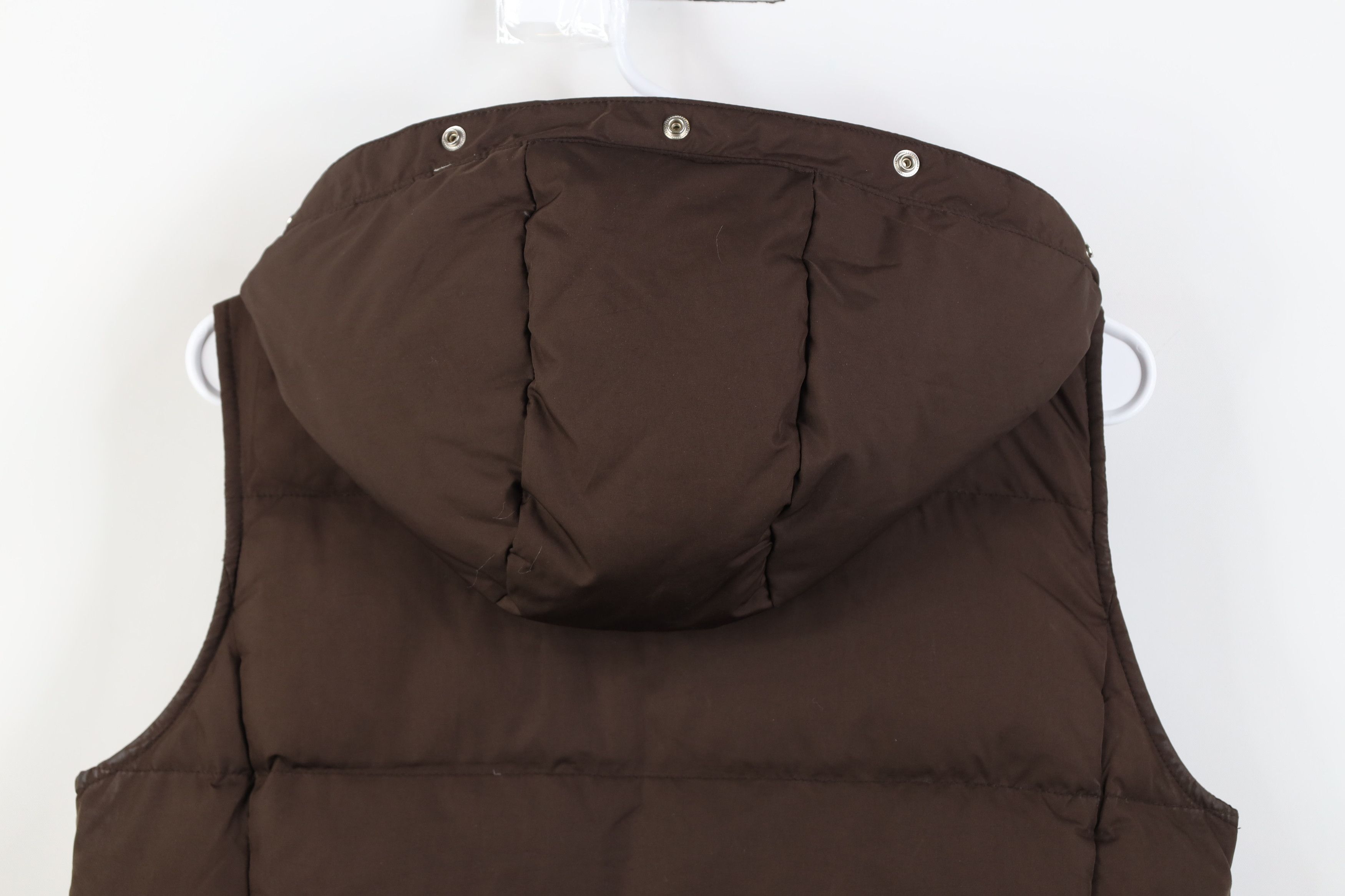 Gap Vintage Y2K Gap Duck Down Hooded Puffer Vest Jacket Brown Size M / US 6-8 / IT 42-44 - 15 Thumbnail