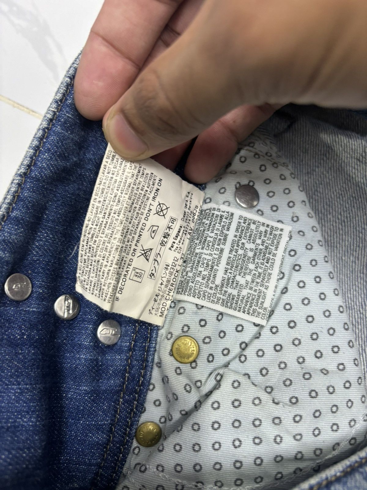 Diesel Vintage Diesel Flap Denim Flare Jeans Size 27" / US 4 / IT 40 - 13 Thumbnail