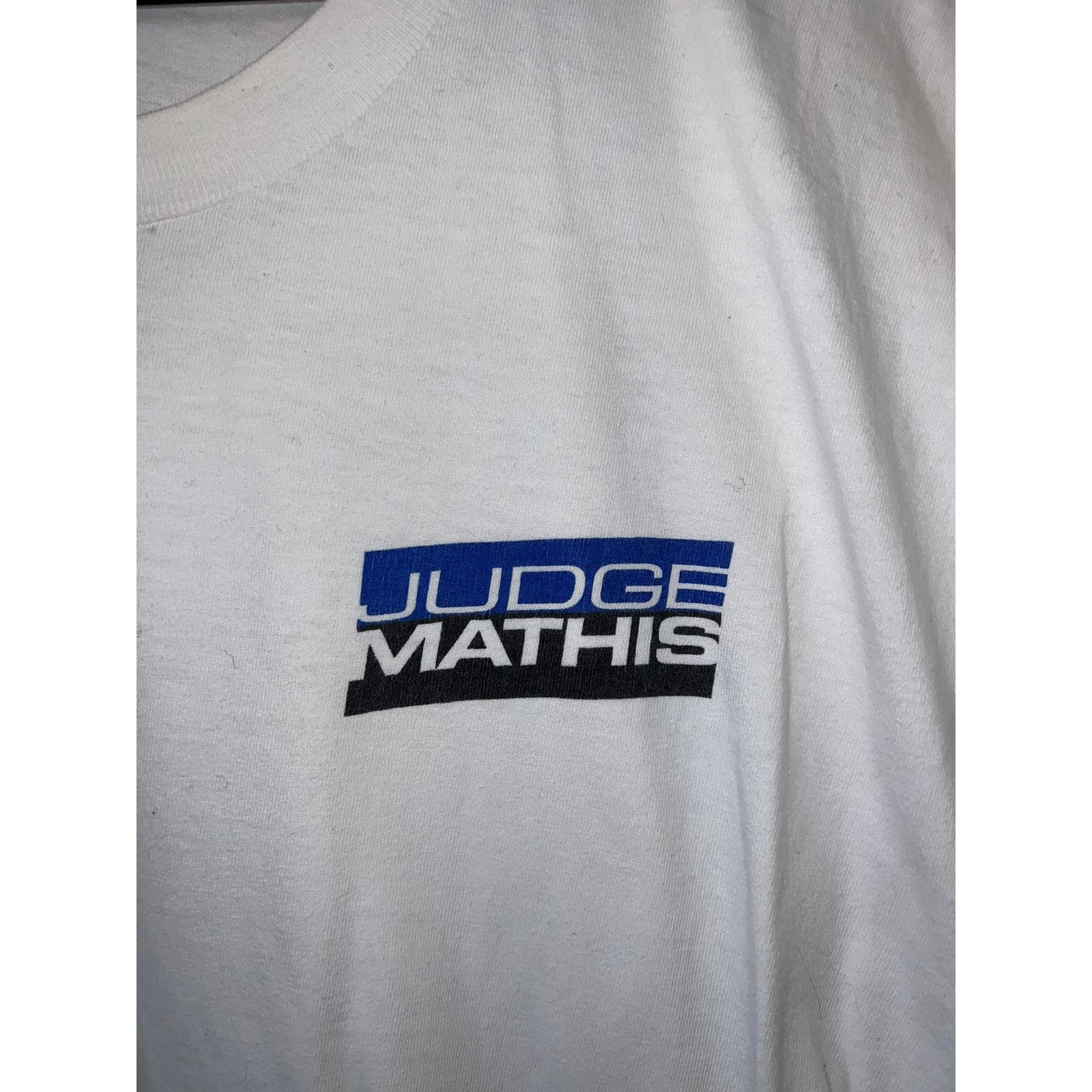 Hanes Vintage Judge Mathis Shirt 1st Season White Tee TV Show XL Size US XL / EU 56 / 4 - 3 Thumbnail