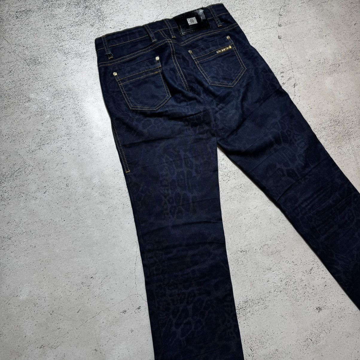 Roberto Cavalli roberto cavalli jeans with big logo leopard pattern Size 27" / US 4 / IT 40 - 2 Thumbnail