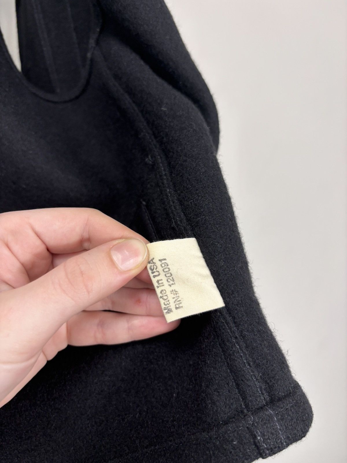 Rising Sun & Co. Rising Sun & Co Men’s Black Wool Vest Gilet Jacket Size US M / EU 48-50 / 2 - 10 Thumbnail