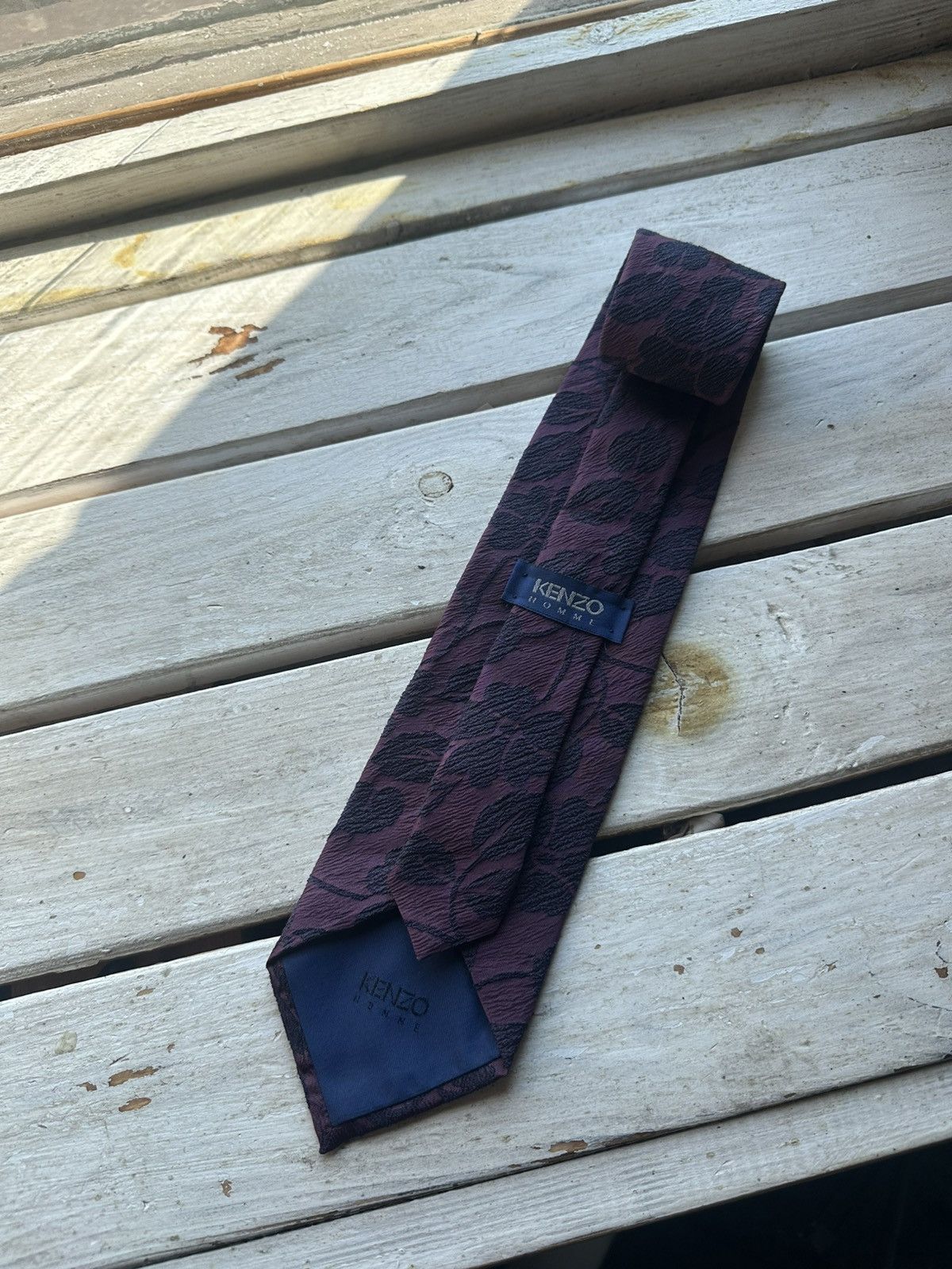 Designer 🚨Vintage KENZO tie Flower style monogram old money luxury Size ONE SIZE - 1 Thumbnail