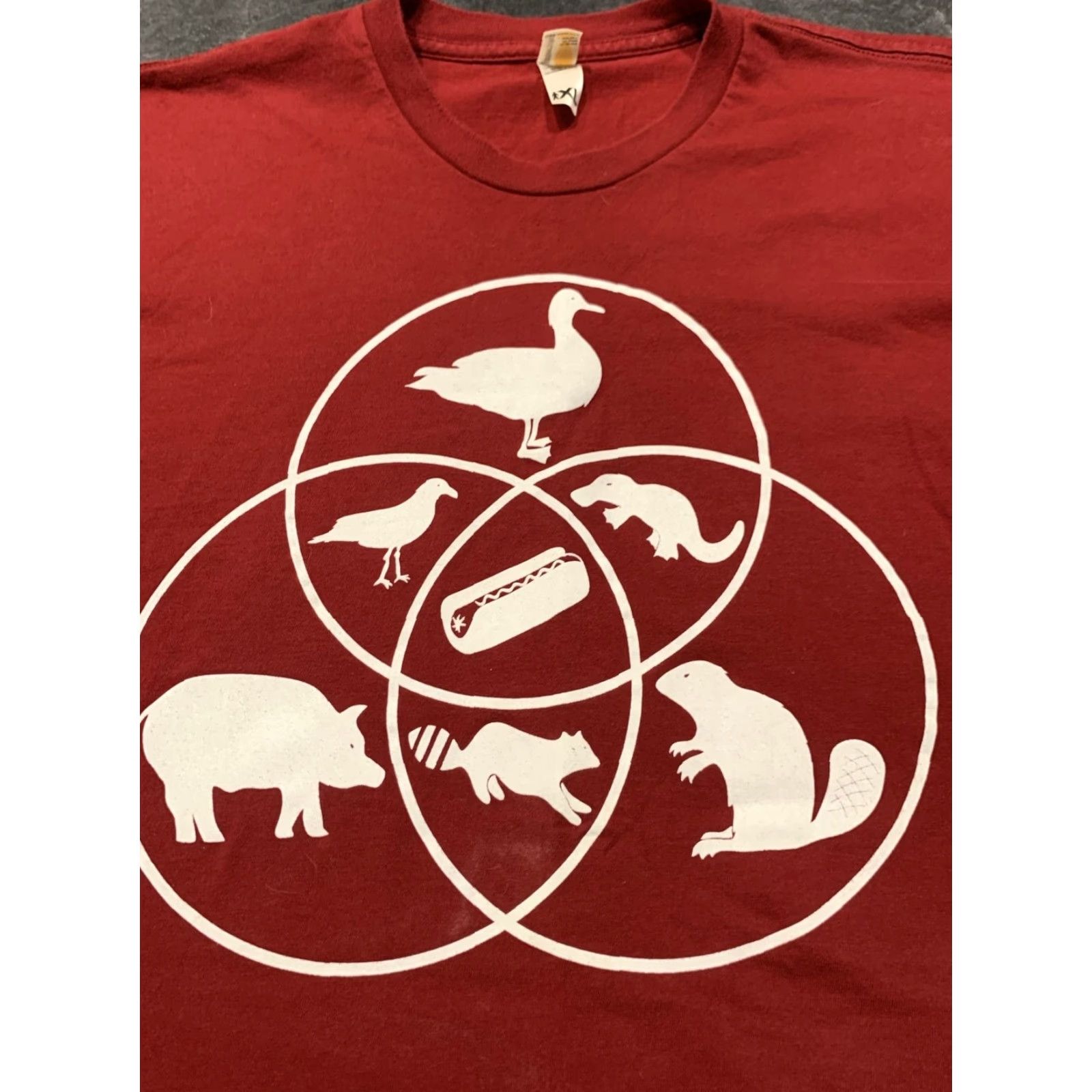 Vintage VINTAGE Shirt.woot! Red Graphic T-Shirt Men's XL Size US XL / EU 56 / 4 - 3 Thumbnail