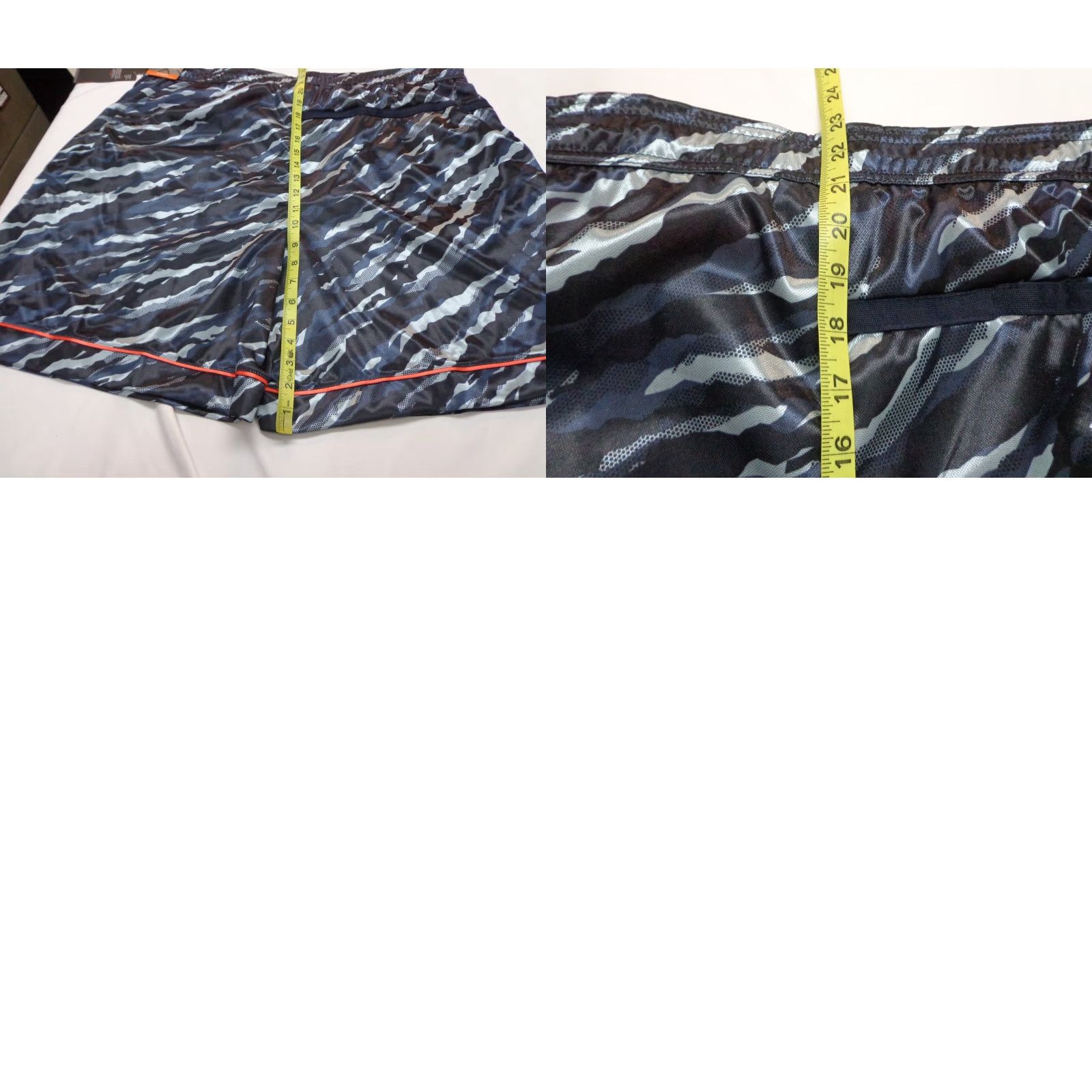 Vintage AND1 Offense Athletic Gym Shorts Mens 3XL Black Camouflage 8" Inseam Drawstring Pockets Lightweight Basketball New Size US 39 - 8 Thumbnail