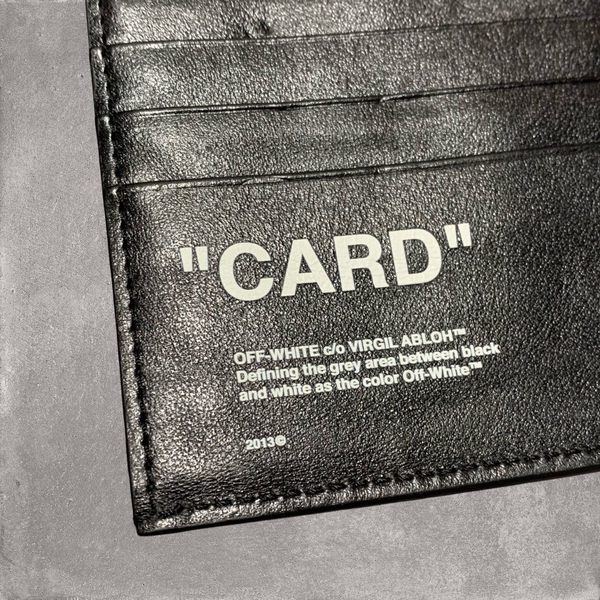 Off-White Off White Card Holder "Card" Black Leather Wallet Virgil Size ONE SIZE - 3 Thumbnail