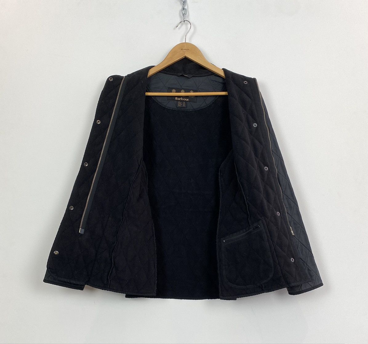 Designer Barbour Soft Duracotton Polarquilt Jacket Padded Size UK12 Size M / US 6-8 / IT 42-44 - 8 Thumbnail