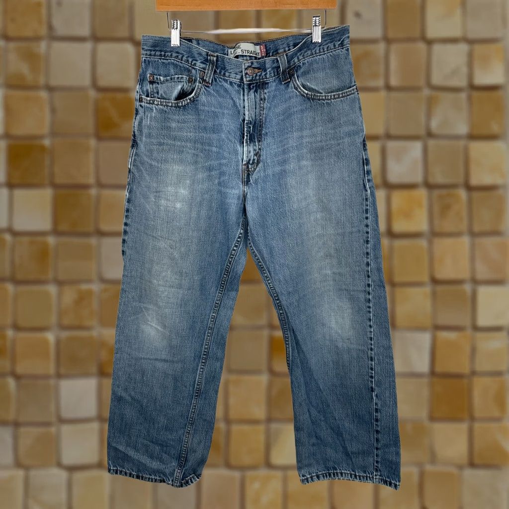 Levi's VINTAGE Levi's 569 Jeans Men Wide Classic Straight Denim Blue 34x28 100% Cotton Regular Inseam 28" Rise High Size US 34 / EU 50 - 1 Thumbnail