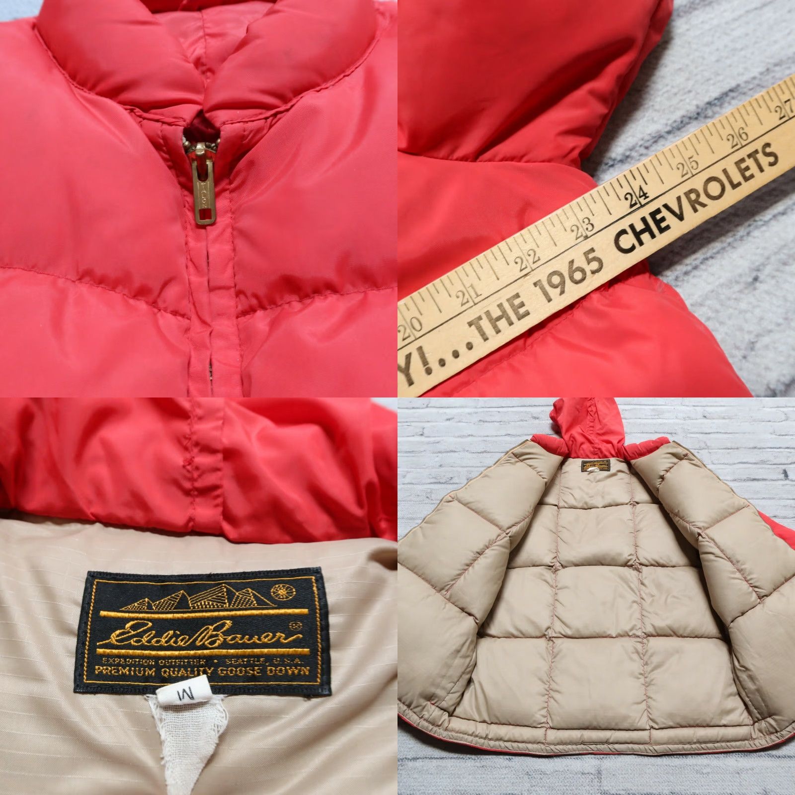 Eddie Bauer VINTAGE Eddie Bauer Jacket Puffer Quilted Down Parka Mens Medium Red 70s Blizzard Proof Size US M / EU 48-50 / 2 - 8 Thumbnail