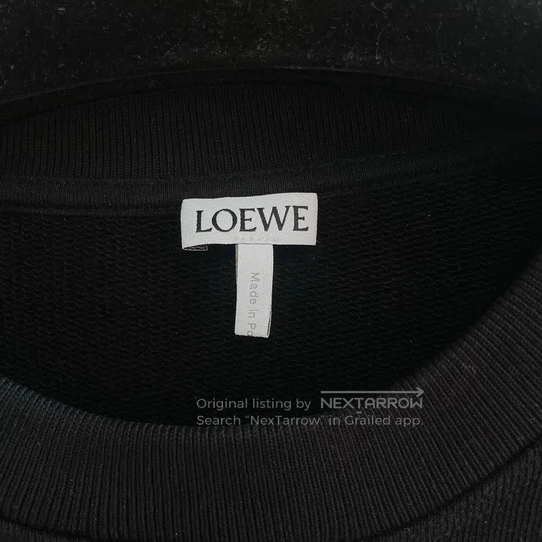 Loewe Loewe Black crew neck sweatshirt Size US M / EU 48-50 / 2 - 6 Thumbnail