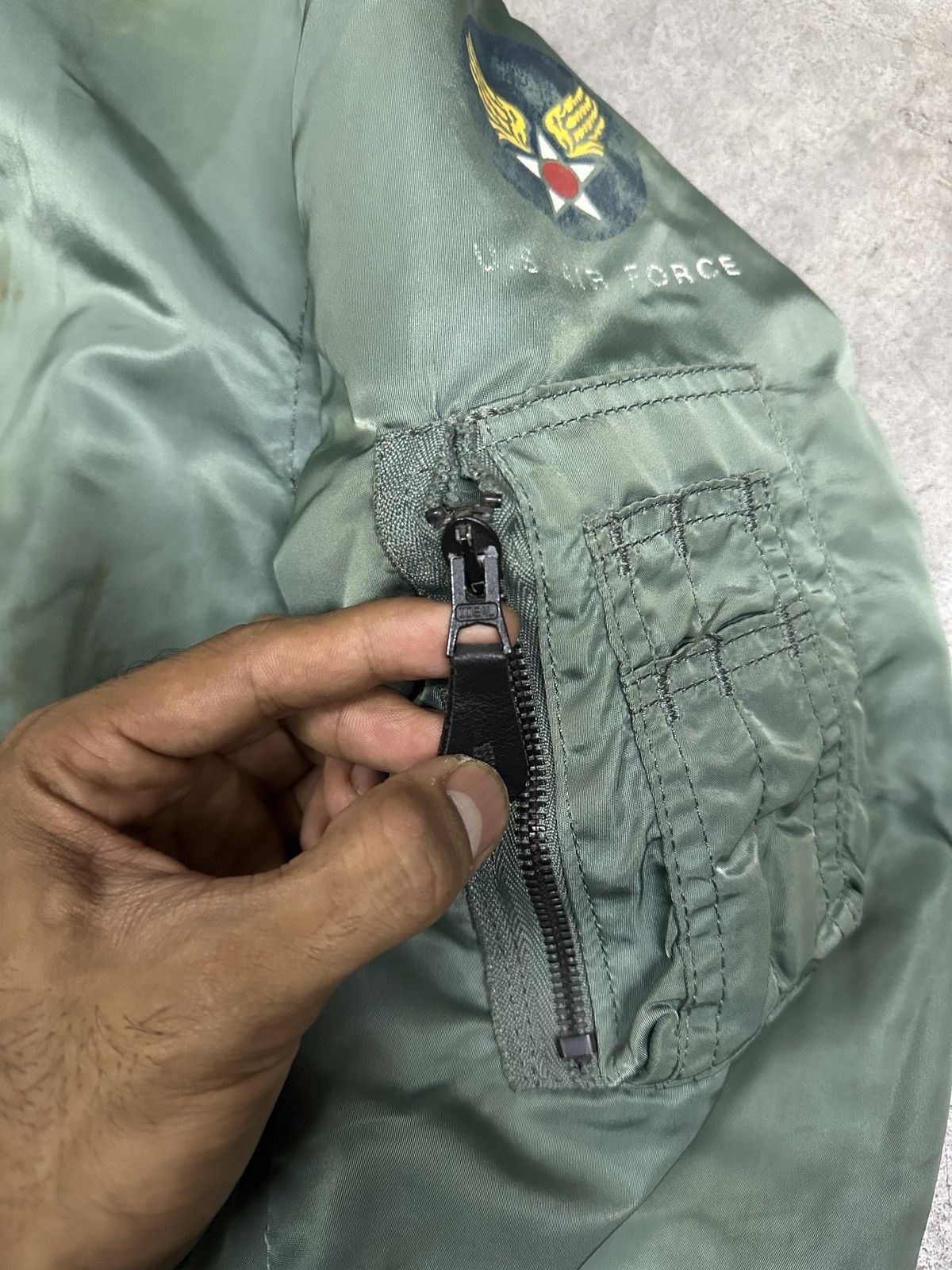 Alpha Industries × Vintage Vintage L-2B Alpha Industries Us Air Force Flight Jacket Size US M / EU 48-50 / 2 - 9 Thumbnail