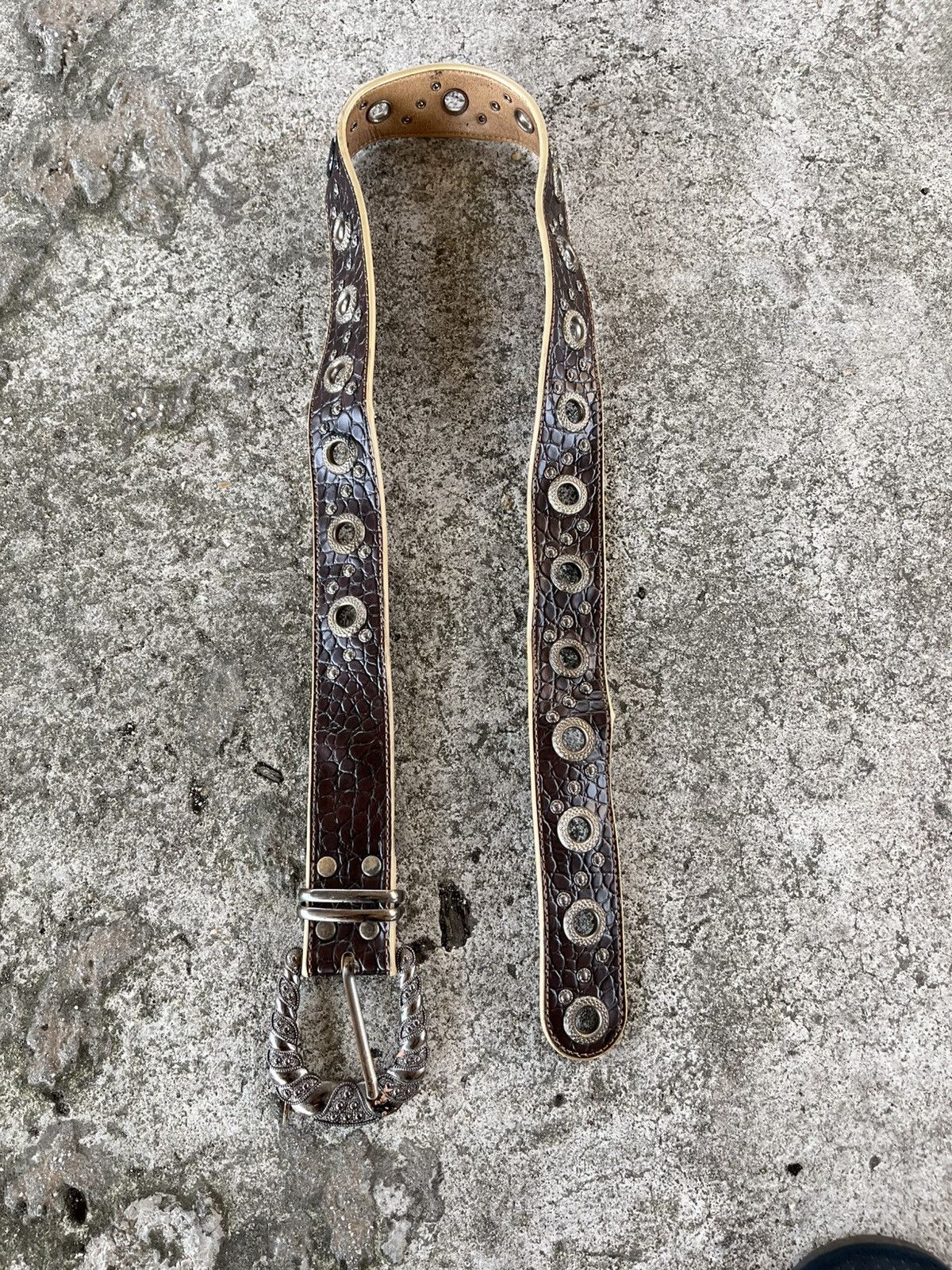 Japanese Brand Black single hooked belts Size ONE SIZE - 2 Thumbnail